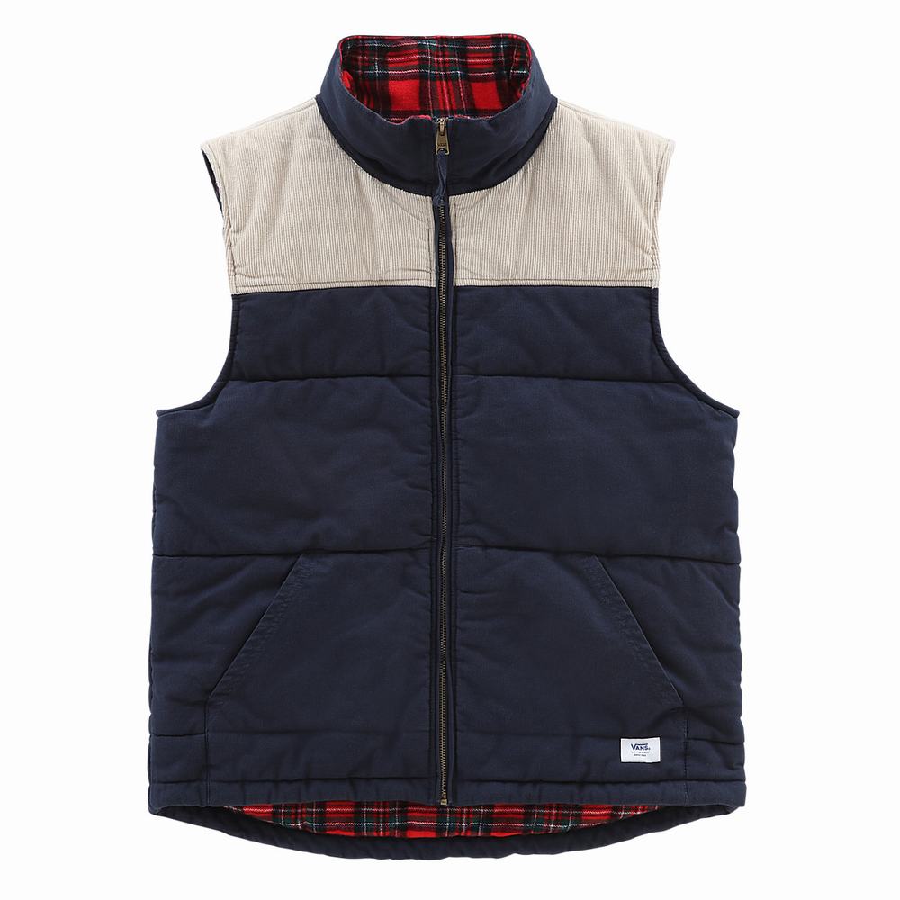 Men's Vans Anaheim Vest Blue | USA65197