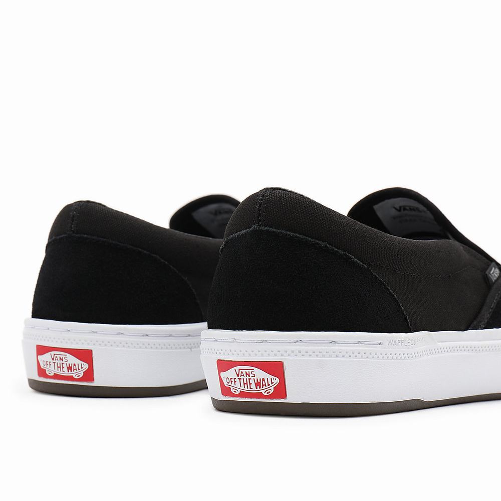 Men's Vans BMX Slip On Shoes Black | USA39860