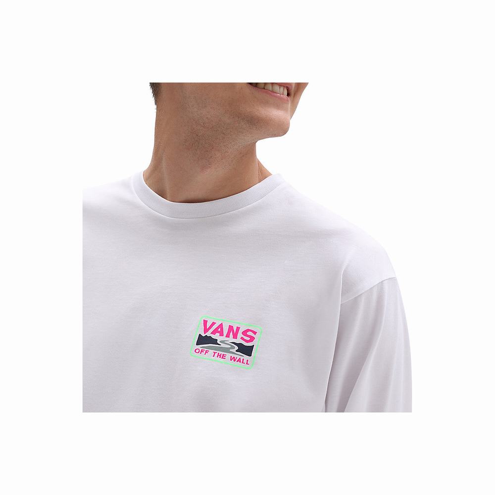 Men's Vans Summer Camp T Shirts White | USA23954