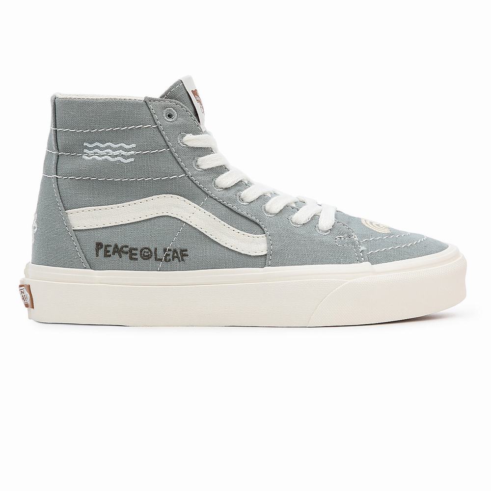 Women's Vans Eco Theory Sk8-Hi Tapered Sneakers Green | USA63245