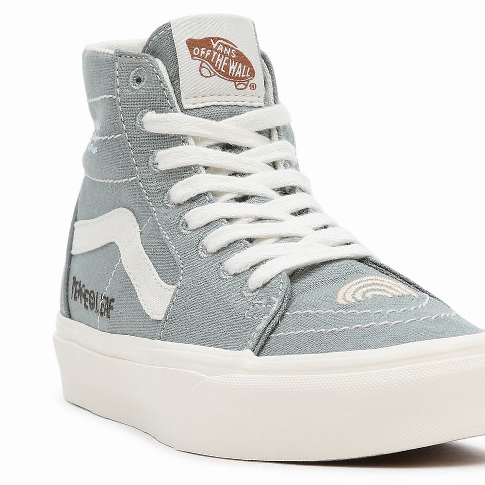 Women's Vans Eco Theory Sk8-Hi Tapered Sneakers Green | USA63245
